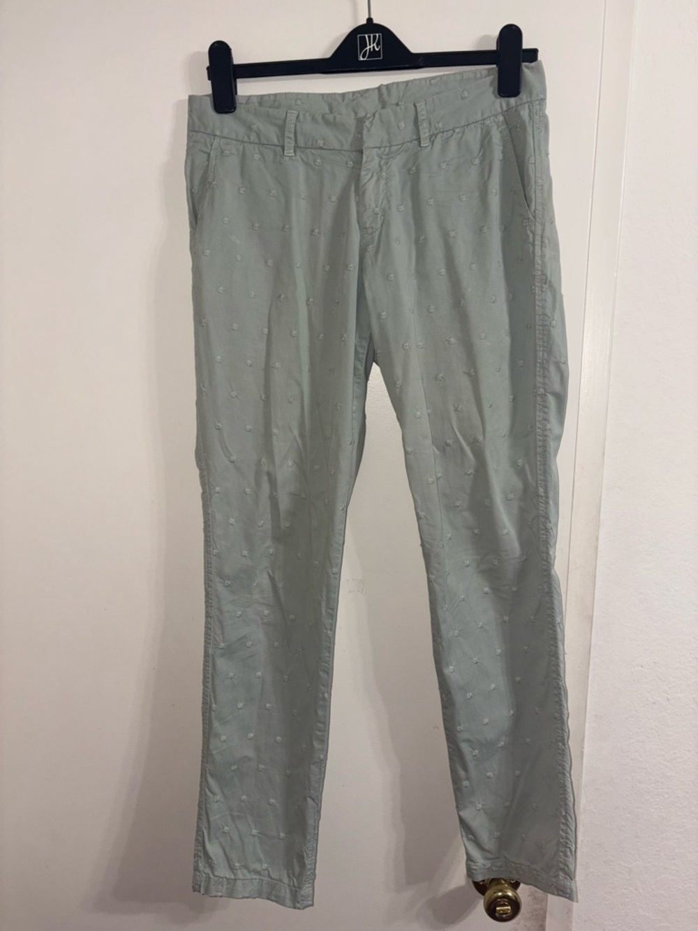 Sundance Catalog Women's  Embroidered Chino Pants Size Cotton